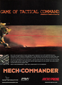 MechCommander - Advertisement Flyer - Front