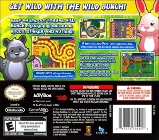 Zhu Zhu Pets 2: Featuring the Wild Bunch - Box - Back Image