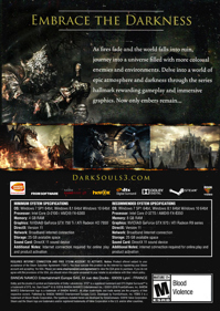 Dark Souls III - Box - Back
