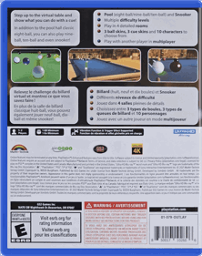 3D Billiards: Pool & Snooker Remastered - Box - Back - Reconstructed