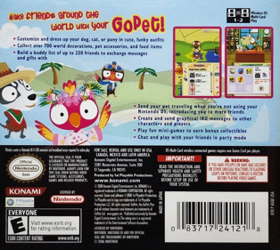 GoPets: Vacation Island! - Box - Back Image
