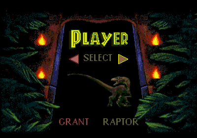 Jurassic Park - Screenshot - Game Select