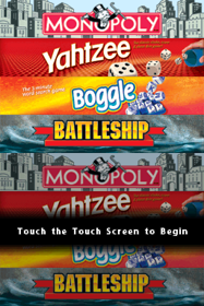 4 Game Fun Pack Monopoly/Boggle/Yahtzee/Battleship - Screenshot - Game Title