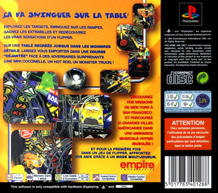Pro Pinball: Big Race USA - Box - Back