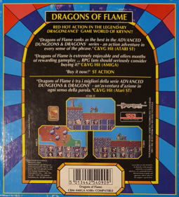 Dragons of Flame - Box - Back