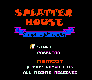 Splatterhouse: Wanpaku Graffiti - Screenshot - Game Title Image
