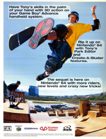 Tony Hawk's Pro Skater 2 - Advertisement Flyer - Front