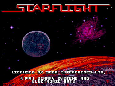 Starflight - Screenshot - Game Title