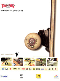 Thrasher Presents: Skate and Destroy - Advertisement Flyer - Front