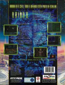 Master of Orion II: Battle at Antares - Box - Back