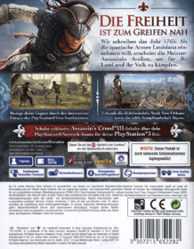 Assassin's Creed III: Liberation - Box - Back