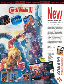 Super Castlevania IV - Advertisement Flyer - Front