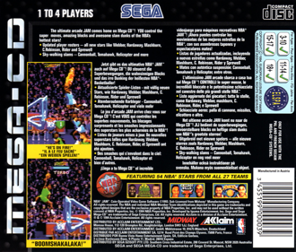 NBA Jam - Box - Back Image