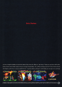 Night Warriors: Darkstalkers' Revenge - Advertisement Flyer - Front