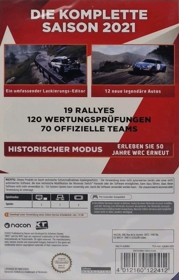 WRC 10: The Official Game - Box - Back