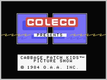 Cabbage Patch Kids: Picture Show - Screenshot - Game Title Image