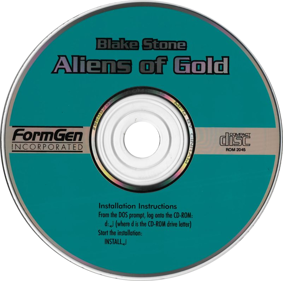 Blake Stone: Aliens of Gold - Disc
