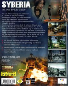 Syberia - Box - Back