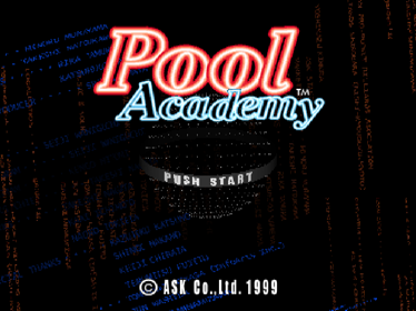 Pool Academy - Screenshot - Game Title