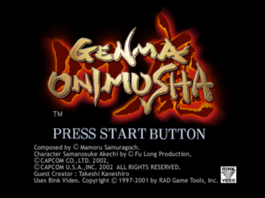 Genma Onimusha - Screenshot - Game Title