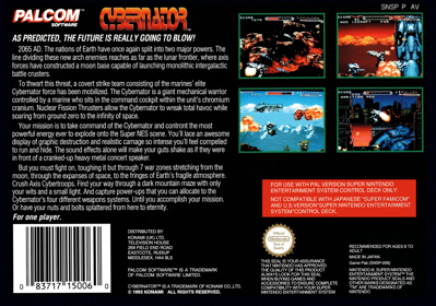 Cybernator - Box - Back Image