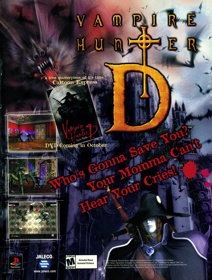 Vampire Hunter D - Advertisement Flyer - Front