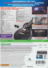 Rocksmith 2014 - Box - Back