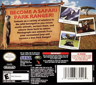 Jambo! Safari: Animal Rescue - Box - Back Image