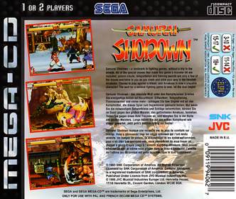 Samurai Shodown - Box - Back Image