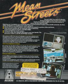 Mean Streets - Box - Back