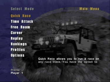 4x4 EVO 2  - Screenshot - Game Select
