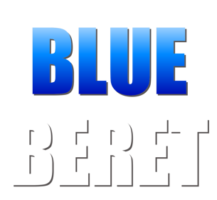 Blue Beret - Clear Logo