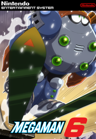 Mega Man 6 - Fanart - Box - Front