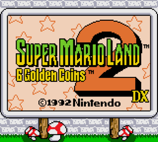 Super Mario Land 2: 6 Golden Coins DX - Screenshot - Game Title Image
