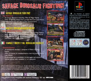 Warpath: Jurassic Park - Box - Back Image
