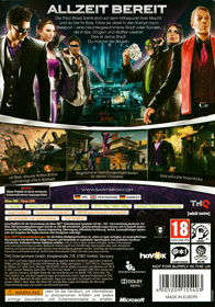 Saints Row: The Third - Box - Back