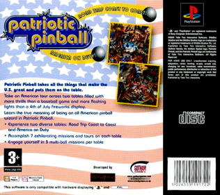 Patriotic Pinball - Box - Back Image