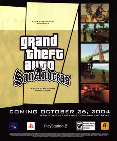 Grand Theft Auto: San Andreas - Advertisement Flyer - Front
