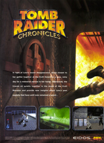 Tomb Raider Chronicles - Advertisement Flyer - Front