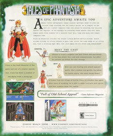 Tales of Phantasia - Advertisement Flyer - Front