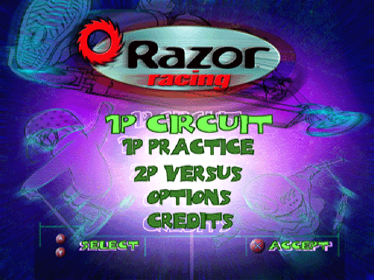 Razor Racing - Screenshot - Game Title
