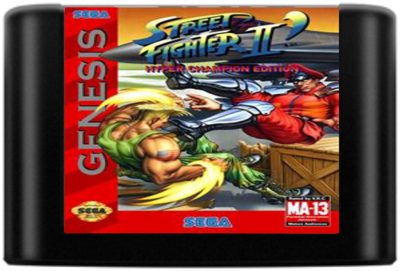 Street Fighter II': Hyper Champion Edition - Cart - Front