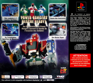 Power Rangers: Lightspeed Rescue - Box - Back