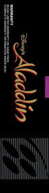 Disney's Aladdin - Box - Spine Image