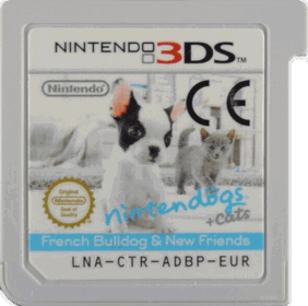 Nintendogs + Cats: French Bulldog & New Friends - Cart - Front