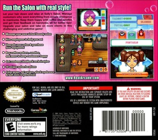 Sally's Salon - Box - Back Image