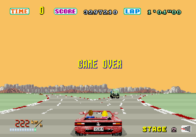 Sega Ages: OutRun - Screenshot - Game Over Image