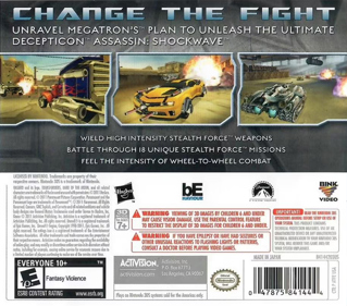 Transformers: Dark of the Moon: Stealth Force Edition - Box - Back