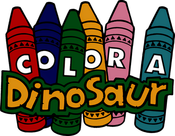 Color a Dinosaur - Clear Logo