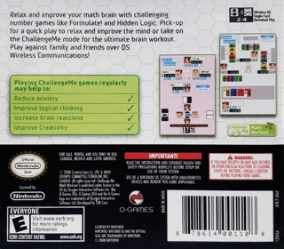 Challenge Me: Math Workout - Box - Back